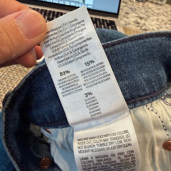 MOTHER The Tomcat Oui Oui Jeans Women’s Size 26 Ankle Button Fly Premium Denim - Picture 9 of 13